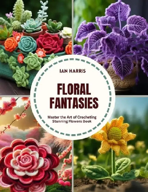 Floral Fantasies: Master the Art of Crocheting Stunning Flowers Book by Ian Harris