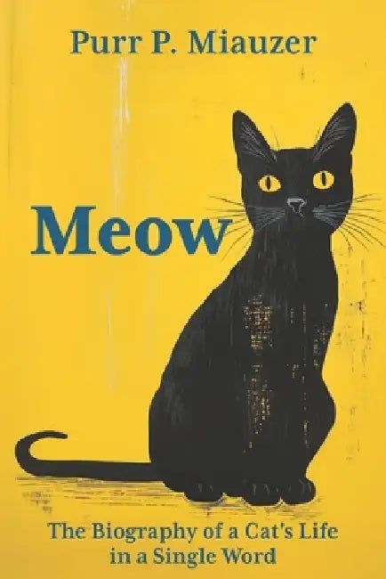 Meow - The Biography of a Cat's Life in a Single Word: Written in Feline Language I The Funniest Gift for Cat Lovers by Purr P. Miauzer