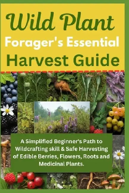 Wild Plant Forager's Essential Harvest Guide: A Simplified Beginner's Path to Wildcrafting skill & Safe Harvesting of Edible Berries, Flowers, Roots a by Michael Brooks