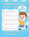 Handwriting Practice For Kids 5-7, 200 Sentences: Reading and Writing Activities For 1st and 2nd Grade Blue Cover by Hartleigh, Fiona