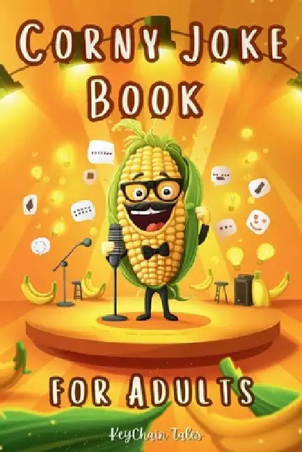 Corny Joke Book for Adults: Over 200 Hilarious Collection of Groan-Worthy Puns and Cheesy Laughs! by Keychain Tales