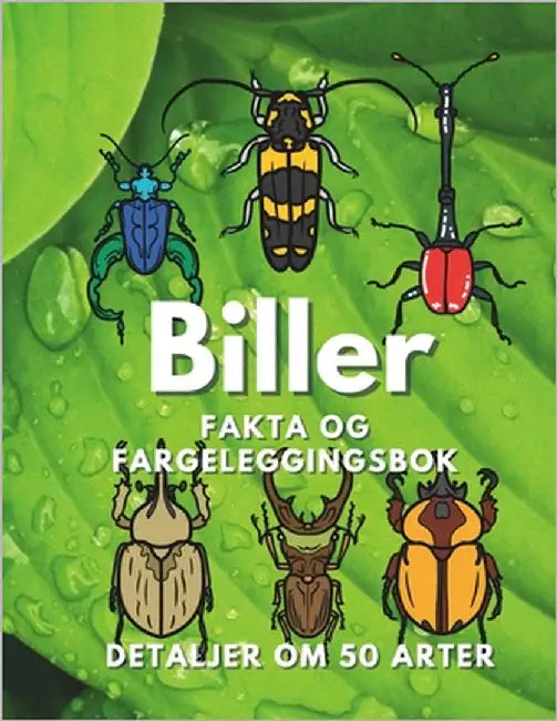 Biller: Fakta og fargeleggingsbok: Aktivitetsbok for barn i alderen 2 til 16 år by Book, Steven