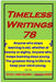 Timeless Writings 78 by Tatay Jobo Elizes Pub