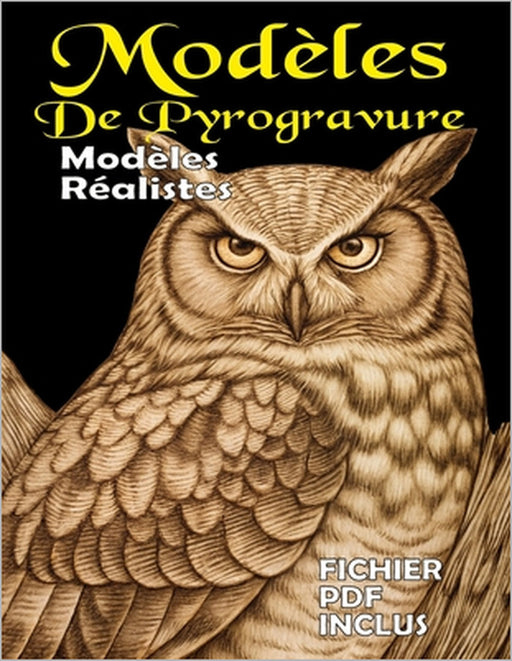 Modèles de Pyrogravure: Motifs Détaillés d'Animaux Sauvages pour Art sur Bois (PDF Inclus) by Falkenstein Greta