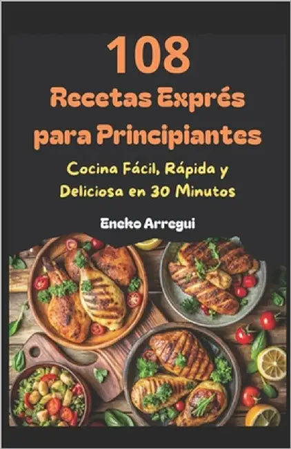 108 Recetas Exprés para Principiantes: Cocina Fácil, Rápida y Deliciosa en 30 Minutos by Arregui, Eneko