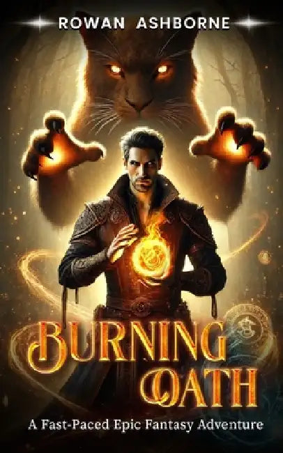 Burning Oath: A Fast-Paced Epic Fantasy Adventure by Rowan Ashborne