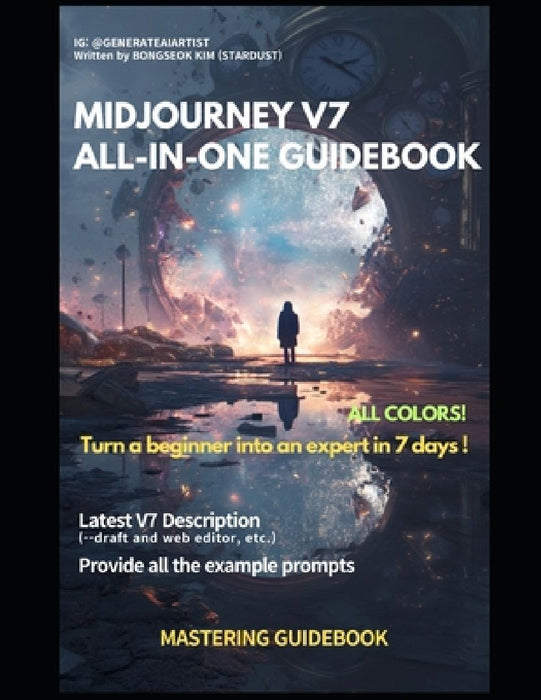 The Midjourney V7 All-in-one guidedbook (Latest v7 Applied): MidJourney All-in-One Guidebook Referenced by Designers by Bongseok Kim