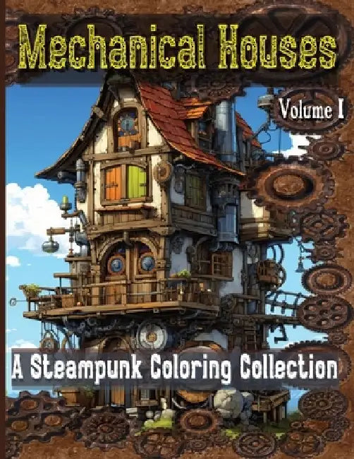 Mechanical Houses: A Steampunk Coloring Collection for Teens and Adults: Delightful Coloring Enjoyment! Vol 1: Mindful Escapes to challen by Ka Schlicht