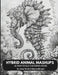 HYBRID ANIMAL MASHUPS-AI Grayscale Coloring Book by Anna Maria Schoenenberger
