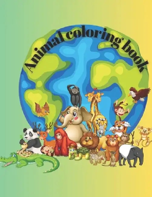 Animal coloring book: 120 wild and domestic animals to color by Vernica Venera