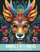 Animals In Flowers Adult Coloring Book For Women: Embark on a calming journey to ease your mind and reduce stress. Explore 58 serene wild animals amid by Electrifying Books