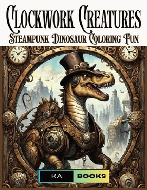Clockwork Creatures: Steampunk Dinosaur Coloring Fun: Dino Coloring Joy Great for Kids and Adults, Wonderful Gift for All Ages by Ka Schlicht