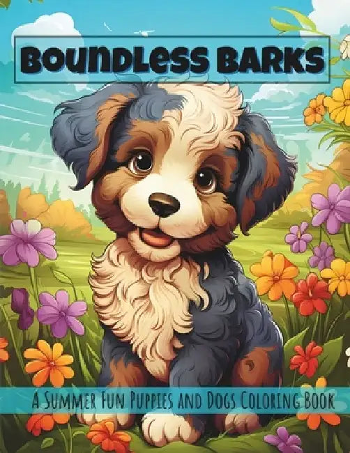 Boundless Barks: A Summer Fun Puppies and Dogs Coloring Book by Kristie L. Kenefick