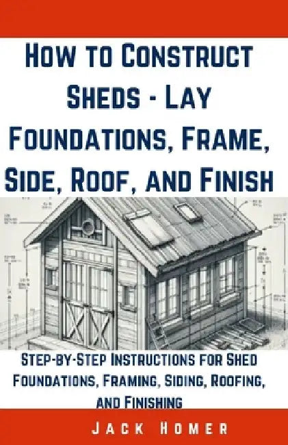 How to Construct Sheds, Lay Foundations, Frame, Side, Roof, and Finish: Step-by-Step Instructions for Shed Foundations, Framing, Siding, Roofing, and by Jack Homer