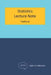 Statistics: Lecture Note by Taeho Jo