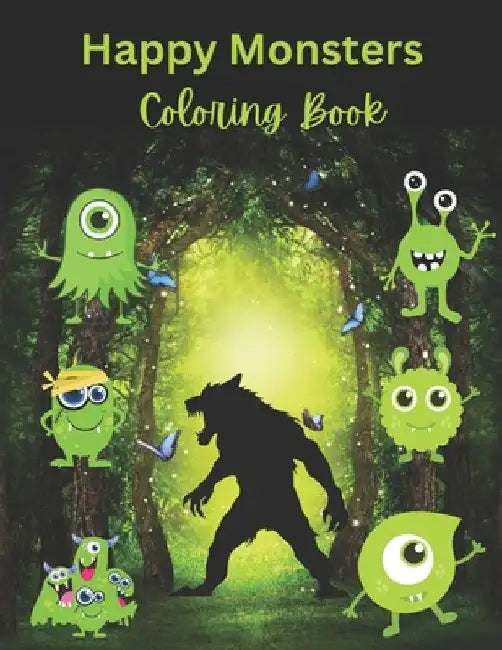 Happy Monsters Coloring Book by Positive Elements Designs