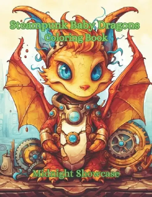 Steampunk Baby Dragon Coloring Book by Midnight Showcase