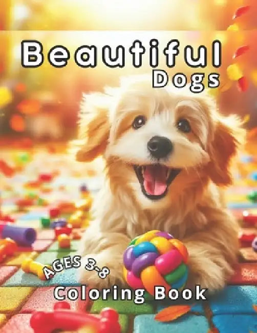 Beautiful Dogs Coloring Book: With 50 charming illustrations of a variety of dog breeds, from adorable puppies to majestic canines, each page provid by Coloring Imagination Press