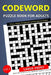 Large Print Codeword Puzzle Book for Adults - Full Page Puzzles with Solutions: Travel-Friendly Crossword Variant by Oliver Hammond