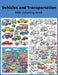 Vehicles and Transportation Kids Coloring Book by Josue Estrada