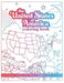 United States of America Coloring Book: 50 States including state shape, capital city, nickname and state symbols by Leapdaze Design