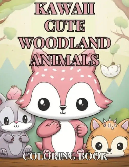 Kawaii Woodland Creatures Coloring Book: 50 Unique Cute Designs featuring Adorable Animals like Foxes, Owls, Rabbits, Hedgehogs, and Birds by C. J. Phillips
