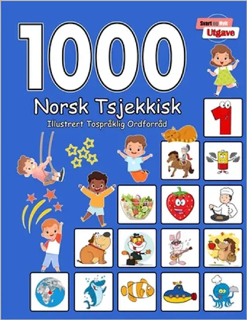 1000 Norsk Tsjekkisk Illustrert Tospråklig Ordforråd (Svart og Hvit Utgave): Norwegian Czech Language Learning by Aragon, Carol