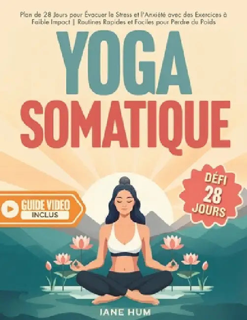 Yoga Somatique: Plan de 28 Jours Pour Perdre du Poids et Libérer les Traumatismes et l'Anxiété Séances Rapides et Faciles Avec des Exercices à Faible by Jane Hum