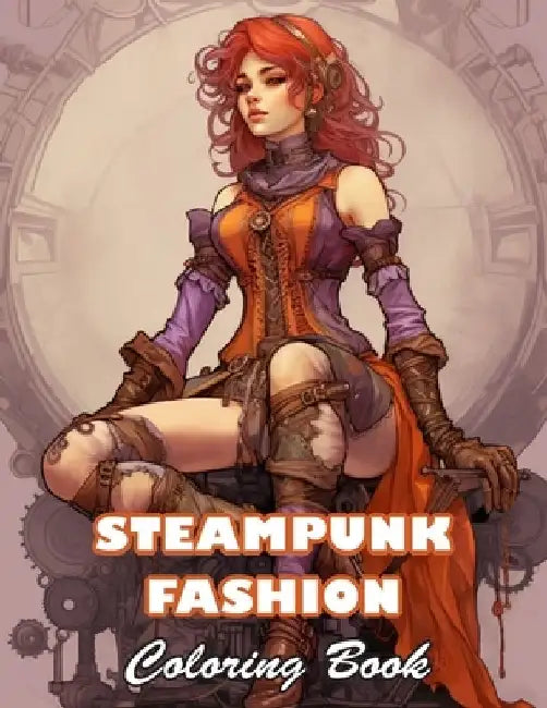 Steampunk Fashion Coloring Book: 100+ Unique and Beautiful Designs for All Fans by Robert Kneller