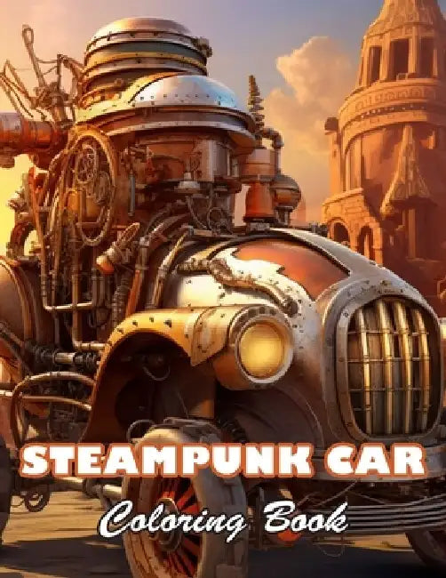 Steampunk Car Coloring Book: High Quality +100 Beautiful Designs for All Ages by Back Adams