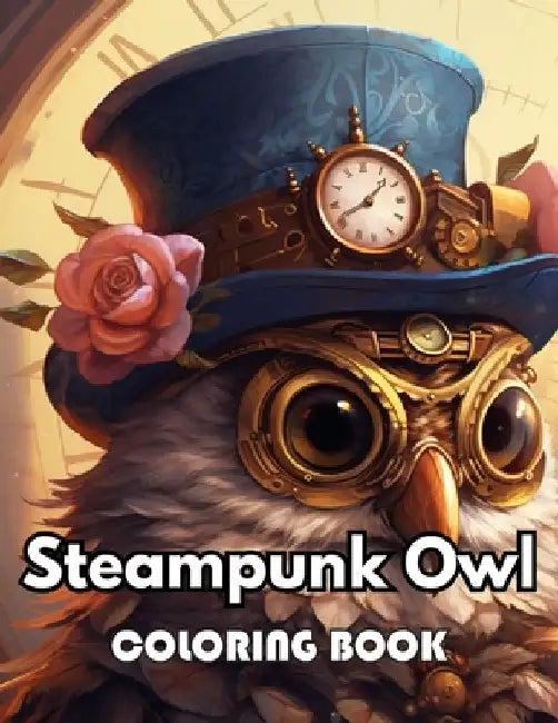 Steampunk Owl Coloring Book: New Edition 100+ Unique and Beautiful High-quality Designs by Simpson Collen