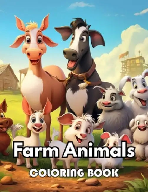 Farm Animals Coloring Book for Kids: New Edition 100+ Unique and Beautiful High-quality Designs by Simpson Collen