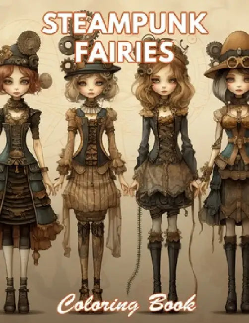 Steampunk Fairies Coloring Book: 100+ Coloring Pages for Relaxation and Stress Relief by Mode Sh