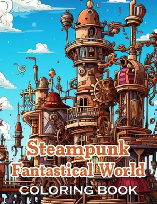 Steampunk Fantastical World Coloring Book: 100+ Unique and Beautiful Designs for All Ages by Archelle Wilson
