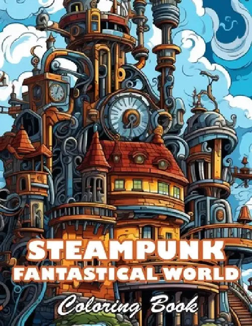 Steampunk Fantastical World Coloring Book: 100+ High-quality Illustrations for All Ages by Amanda Johnson