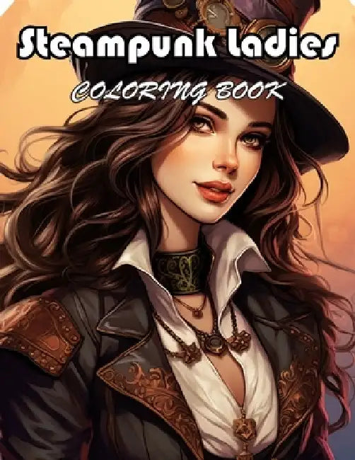 Steampunk Ladies Coloring Book: 100+ Exciting And Easy Coloring Pages by Conell Munba