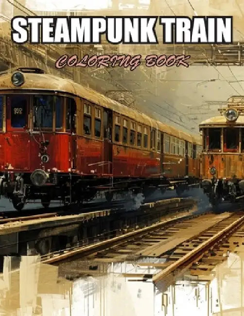 Steampunk Train Coloring Book: Stress Relief, Relaxation, and Creativity Coloring Pages for All Fans by Nash Coopler