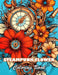Steampunk Flower Coloring Book: 100+ High-Quality and Unique Colouring Pages by Leticia Valrie