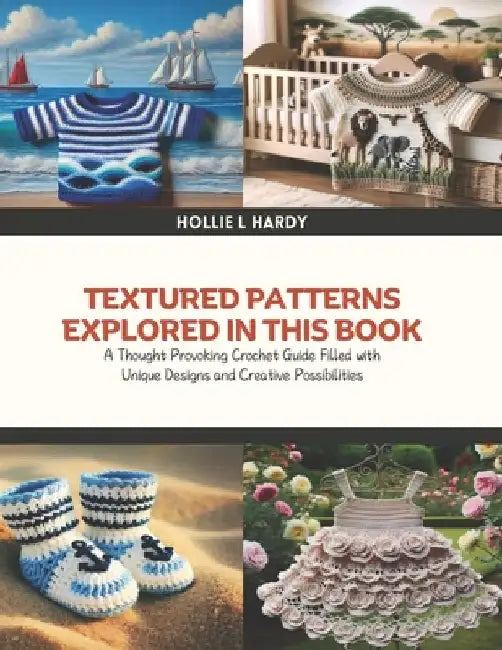 Textured Patterns Explored in this Book: A Thought Provoking Crochet Guide Filled with Unique Designs and Creative Possibilities by Hollie L. Hardy