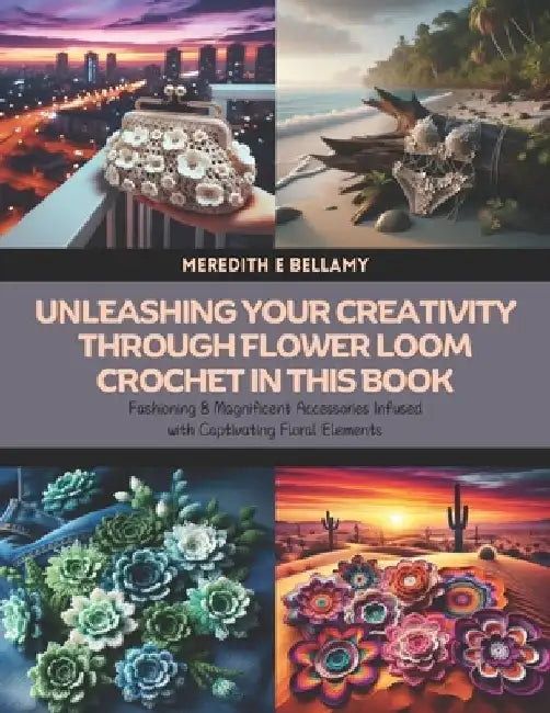 Unleashing Your Creativity through Flower Loom Crochet in this Book: Fashioning 8 Magnificent Accessories Infused with Captivating Floral Elements by Meredith E. Bellamy