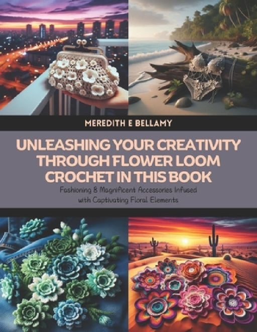Unleashing Your Creativity through Flower Loom Crochet in this Book: Fashioning 8 Magnificent Accessories Infused with Captivating Floral Elements by Meredith E. Bellamy