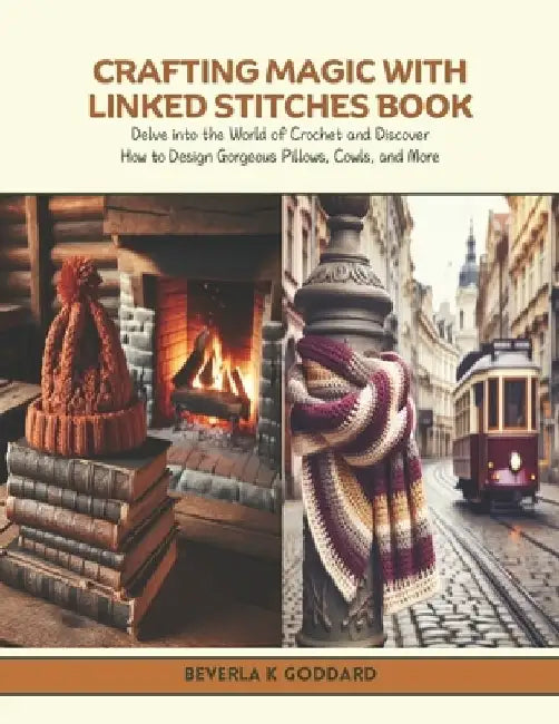 Crafting Magic with Linked Stitches Book: Delve into the World of Crochet and Discover How to Design Gorgeous Pillows, Cowls, and More by Beverla K. Goddard