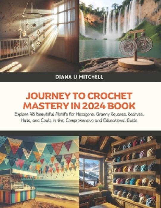 Journey to Crochet Mastery in 2024 Book: Explore 48 Beautiful Motifs for Hexagons, Granny Squares, Scarves, Hats, and Cowls in this Comprehensive and by Diana U. Mitchell