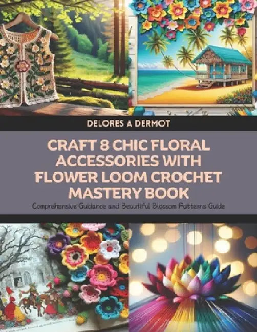 Craft 8 Chic Floral Accessories with Flower Loom Crochet Mastery Book: Comprehensive Guidance and Beautiful Blossom Patterns Guide by Delores A. Dermot