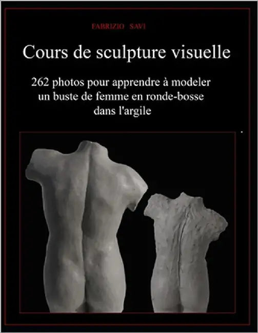 Cours de sculpture visuelle: 262 photos pour apprendre à modeler un buste de femme en ronde-bosse dans l'argile by Savi, Fabrizio