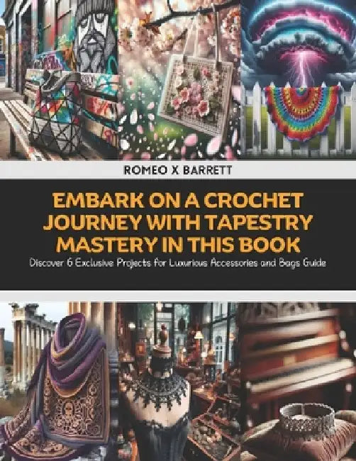 Embark on a Crochet Journey with Tapestry Mastery in this Book: Discover 6 Exclusive Projects for Luxurious Accessories and Bags Guide by Romeo X. Barrett