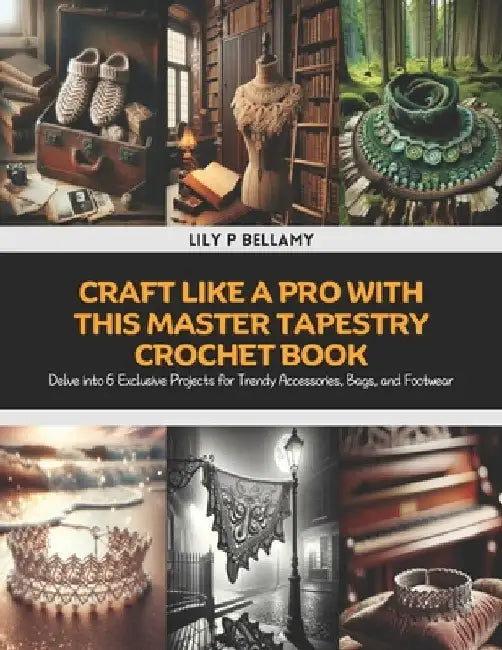 Craft Like a Pro with this Master Tapestry Crochet Book: Delve into 6 Exclusive Projects for Trendy Accessories, Bags, and Footwear by Lily P. Bellamy