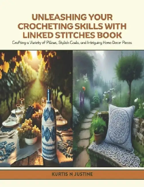 Unleashing Your Crocheting Skills with Linked Stitches Book: Crafting a Variety of Pillows, Stylish Cowls, and Intriguing Home Decor Pieces by Kurtis N. Justine