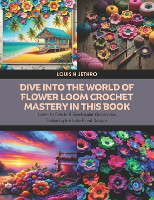 Dive into the World of Flower Loom Crochet Mastery in this Book: Learn to Create 8 Spectacular Accessories Featuring Intricate Floral Designs by Louis H. Jethro