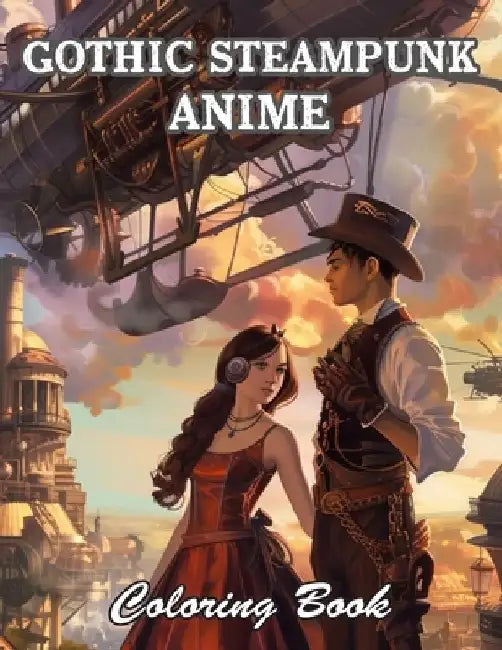 Gothic Steampunk Anime Coloring Book: Relaxing and Adorable Designs for All Ages by Jolly Forces